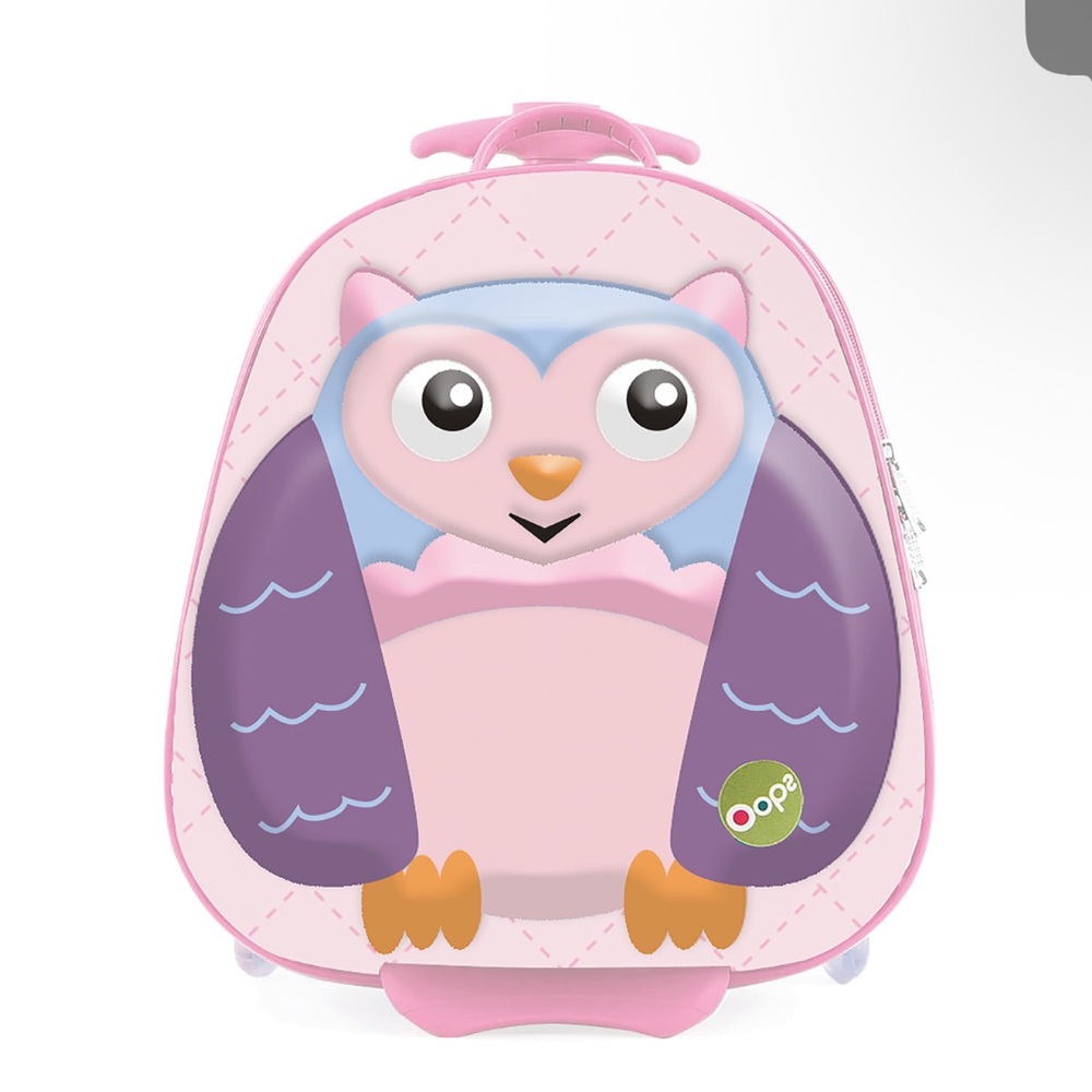 Oops rolling happy trolley Pink Owl for kids.